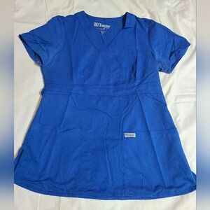 Grey's Anatomy Royal Blue Scrub 2pc Set